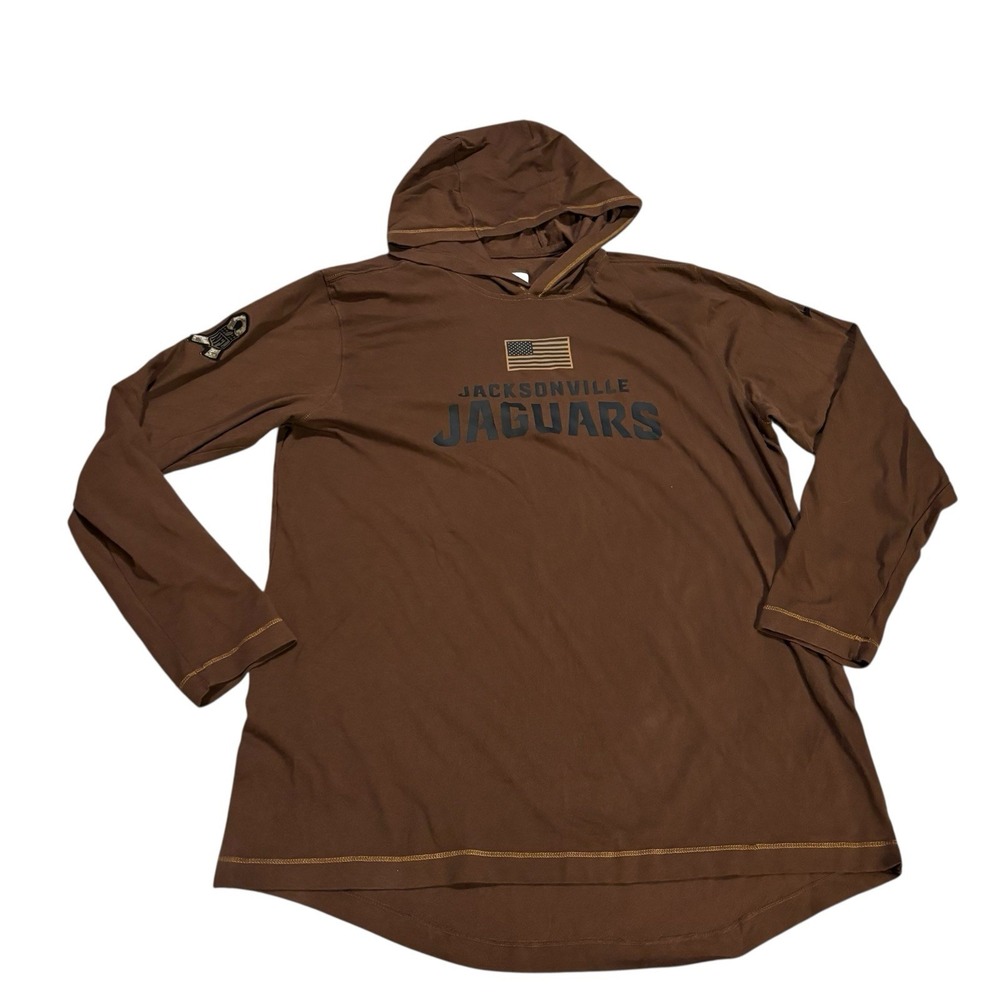 Nike Salute To Service Jacksonville Jaguars Hooded T-Shirt Mens Large Team Issue